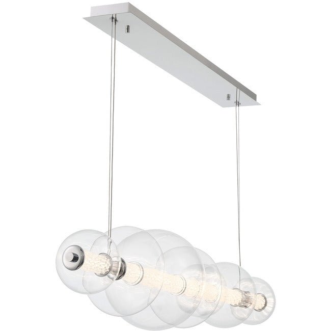 Echelon Linear Chandelier - ChromeClear56”casivra