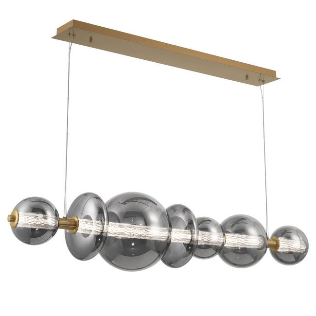 Echelon Linear Chandelier - GoldSmoke56”casivra