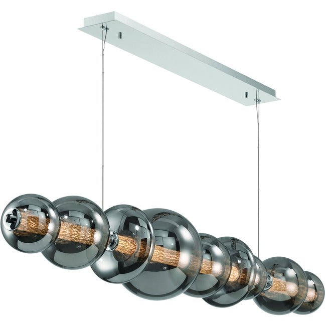 Echelon Linear Chandelier - ChromeClear56”casivra