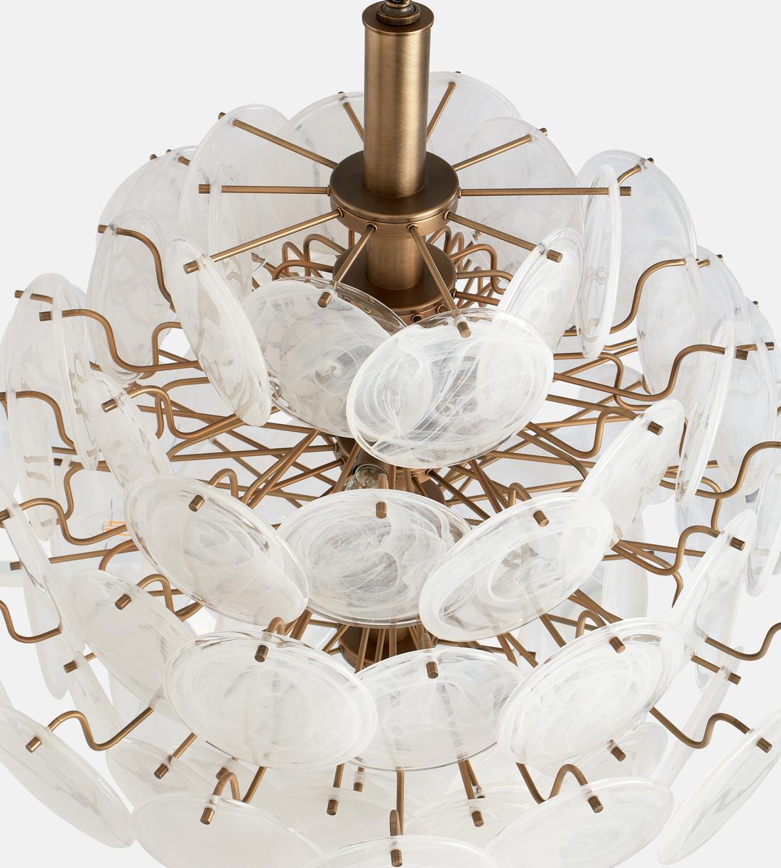 Elba Glass Large Chandelier - casivra
