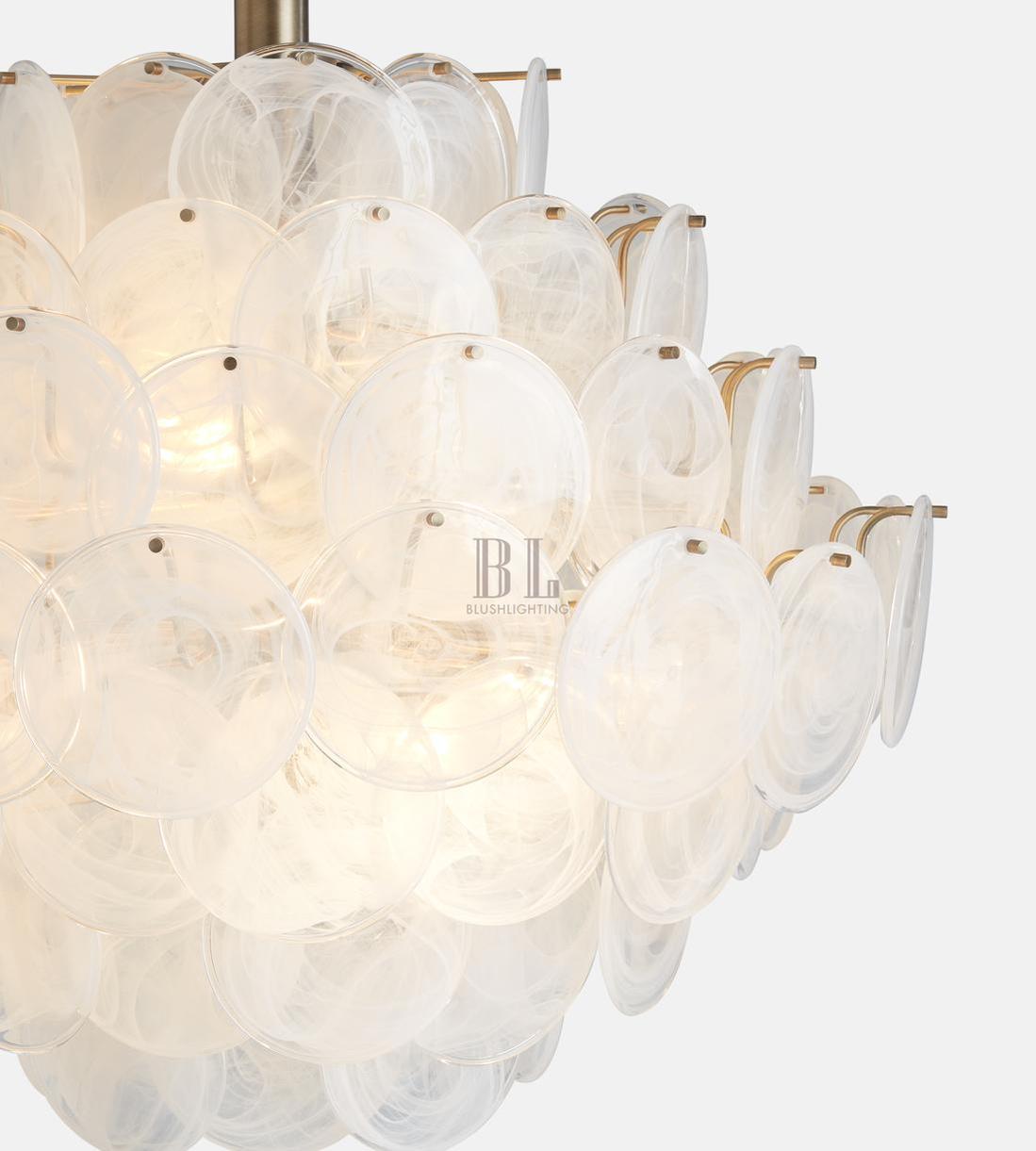 Elba Glass Large Chandelier - casivra