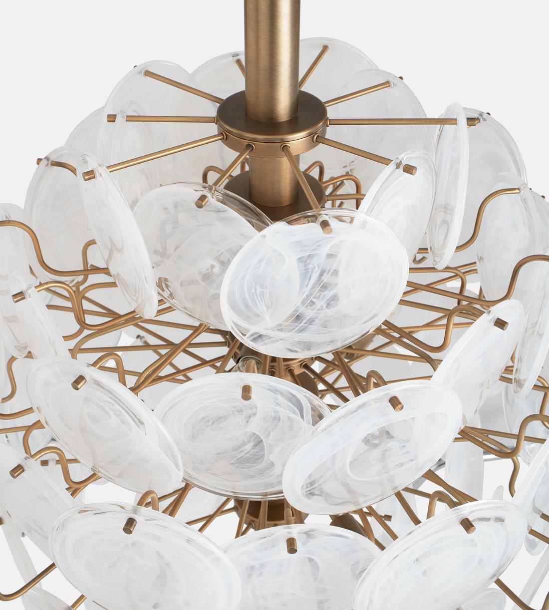 Elba Glass Large Chandelier - casivra