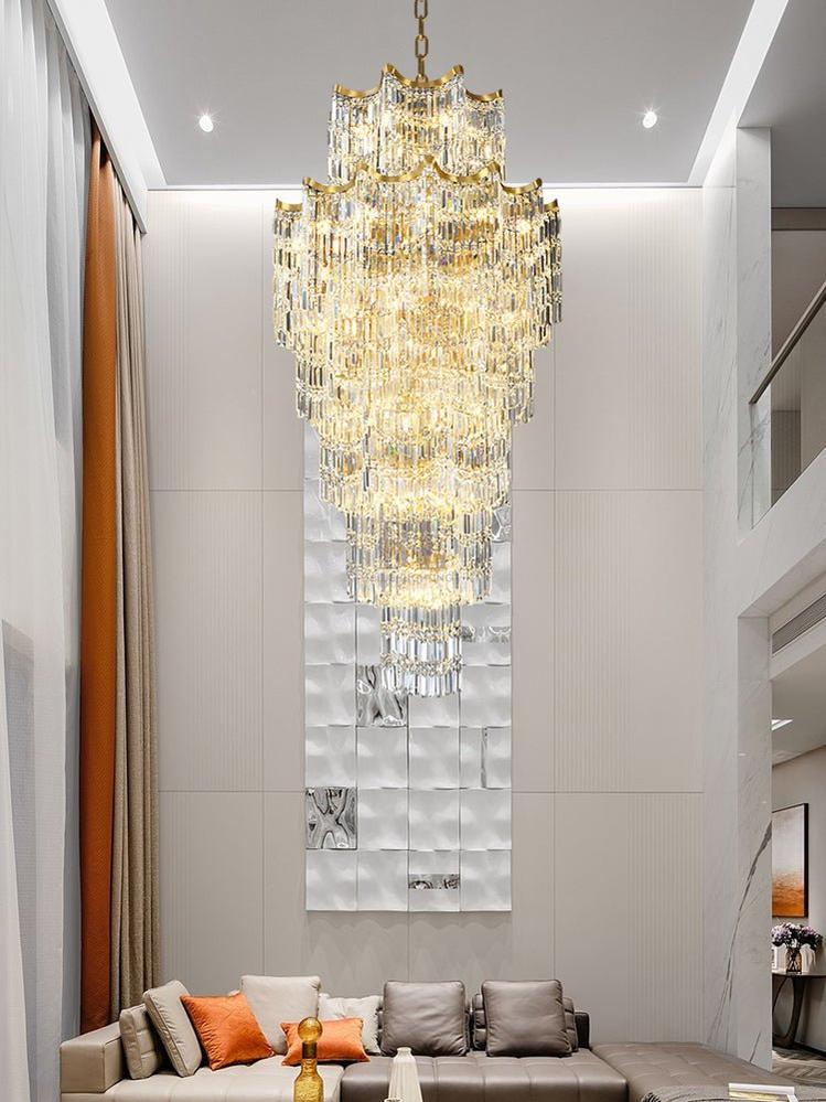 Elegant Crystal Chandelier for Duplex Villas-Chandelier-casivra-casivra