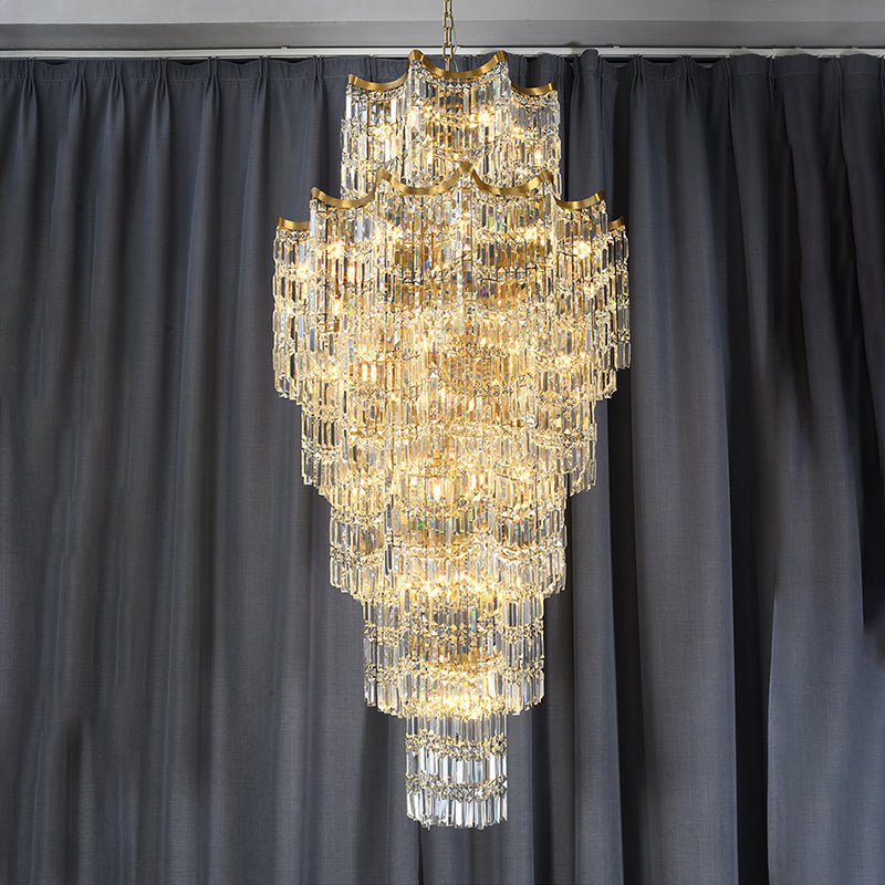 Elegant Crystal Chandelier for Duplex Villas-Chandelier-casivra-casivra