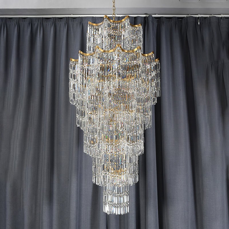 Elegant Crystal Chandelier for Duplex Villas-Chandelier-casivra-casivra