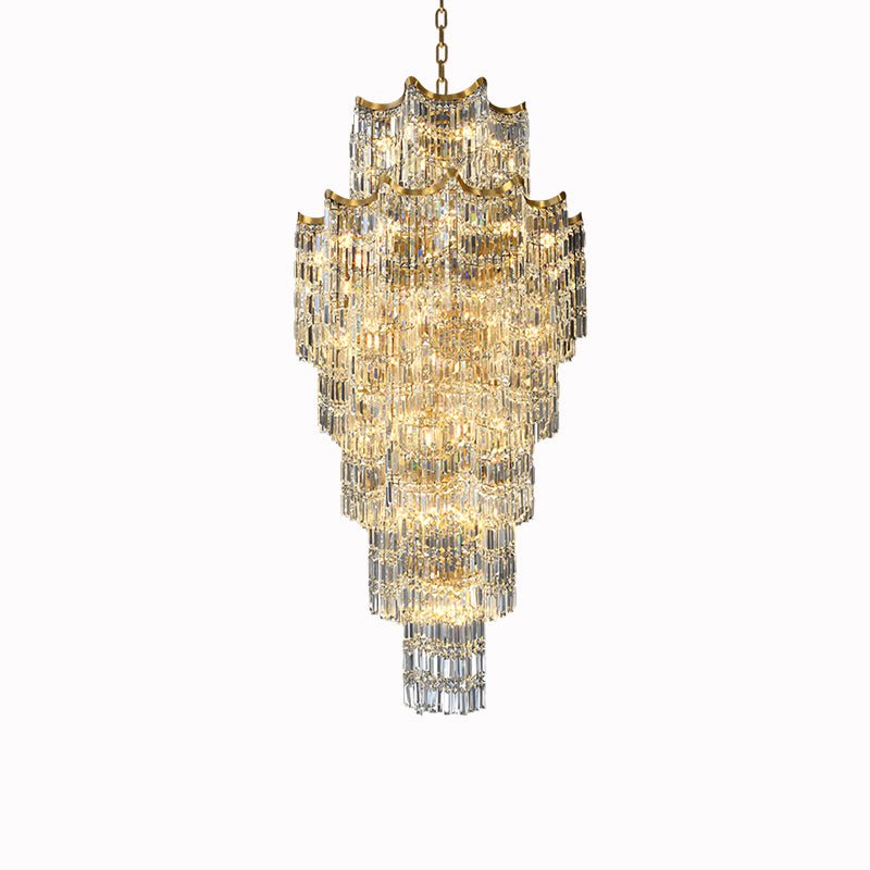 Elegant Crystal Chandelier for Duplex Villas-Chandelier-casivra-casivra