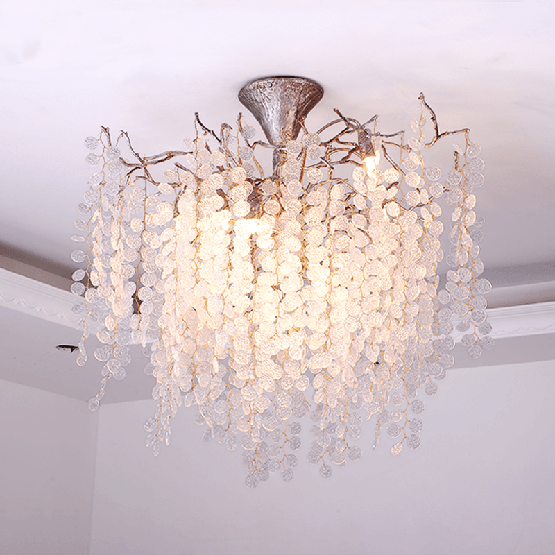 Ellie Modern Crystal Branch Chandelier - 39.37" diamcasivra