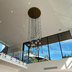 Boule De Radiant Crystal Cluster Chandelier 19"