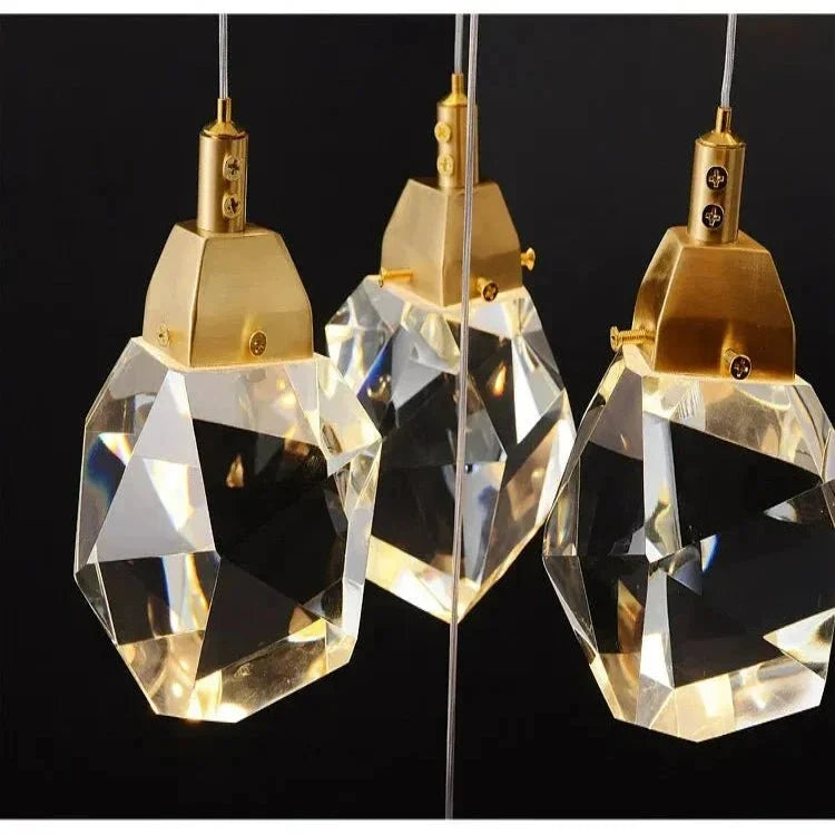 Eve Modern Crystal Chandelier for Staircase - Gold1Cool Light(6000K)casivra
