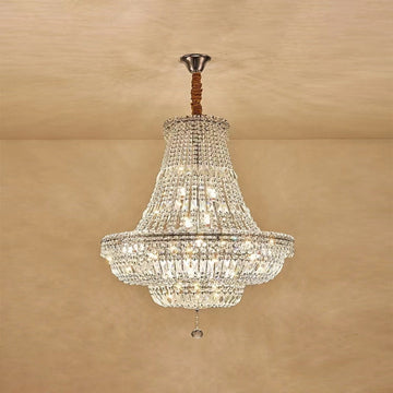 Extra Large Multi - layer Modern Light Luxury Crystal Chandelier for Living / Dining Room / Villa - D39.4"*H57.1"casivra