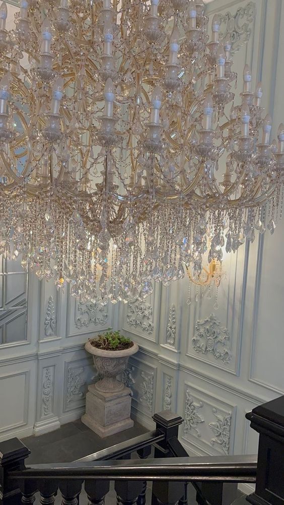 Extra Large Multi - tiered Candle Light Crystal Chandelier for Hotel/Restaurant - 24 Lights/D39.4"*H51.2"/50kgGoldWarm Lightcasivra