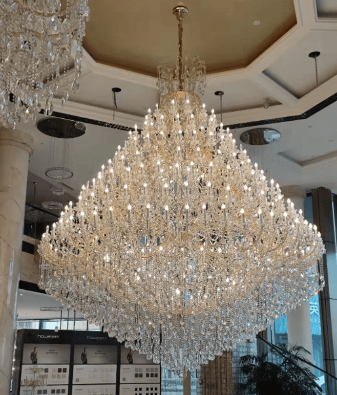 Extra Large Multi - tiered Candle Light Crystal Chandelier for Hotel/Restaurant - 294 Lights/D157.5"*H196.9"/1009kgGoldWarm Lightcasivra