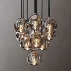 Boule De Radiant Crystal Cluster Chandelier 14"