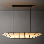 Lucette Alabaster Vein Linear Chandelier 52"