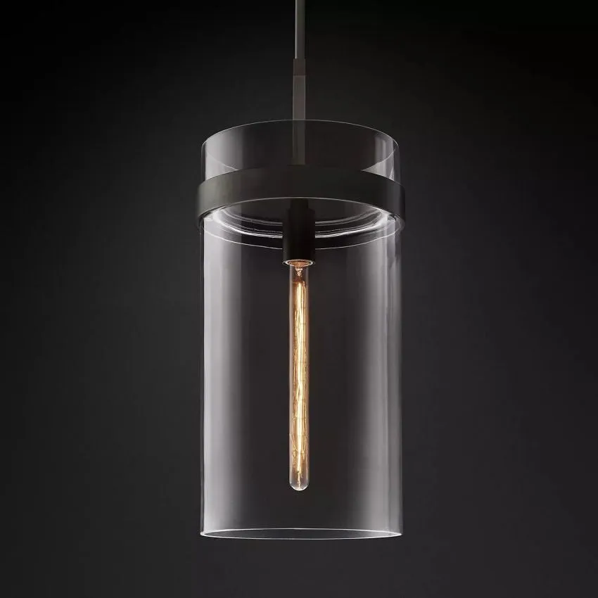 Ravelle Clear Glass Pendant Light