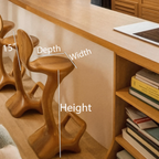 Sculptural Organic Bar Stool For Kitchen Or Interiors