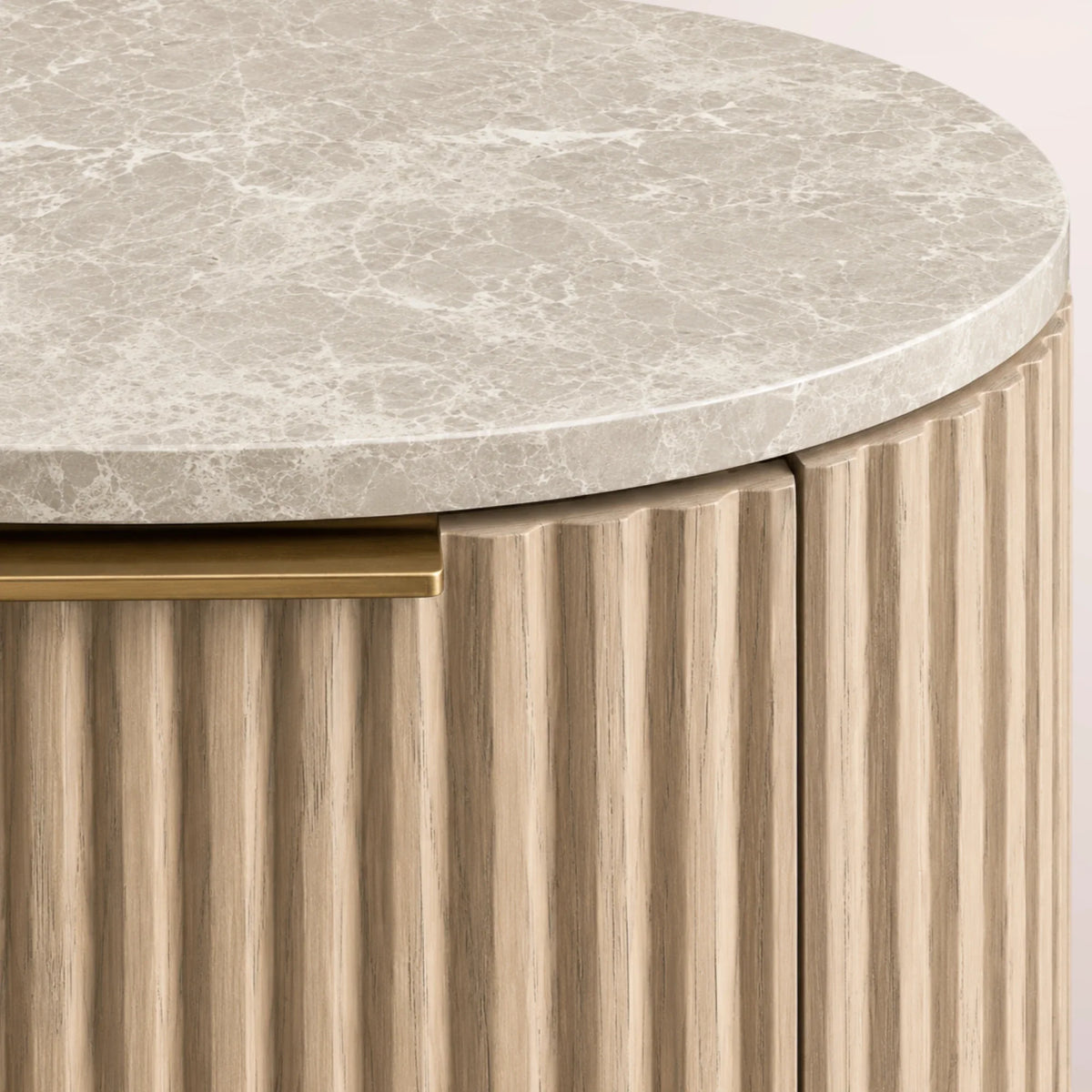 Solenne Emperador Closed Bedside Table