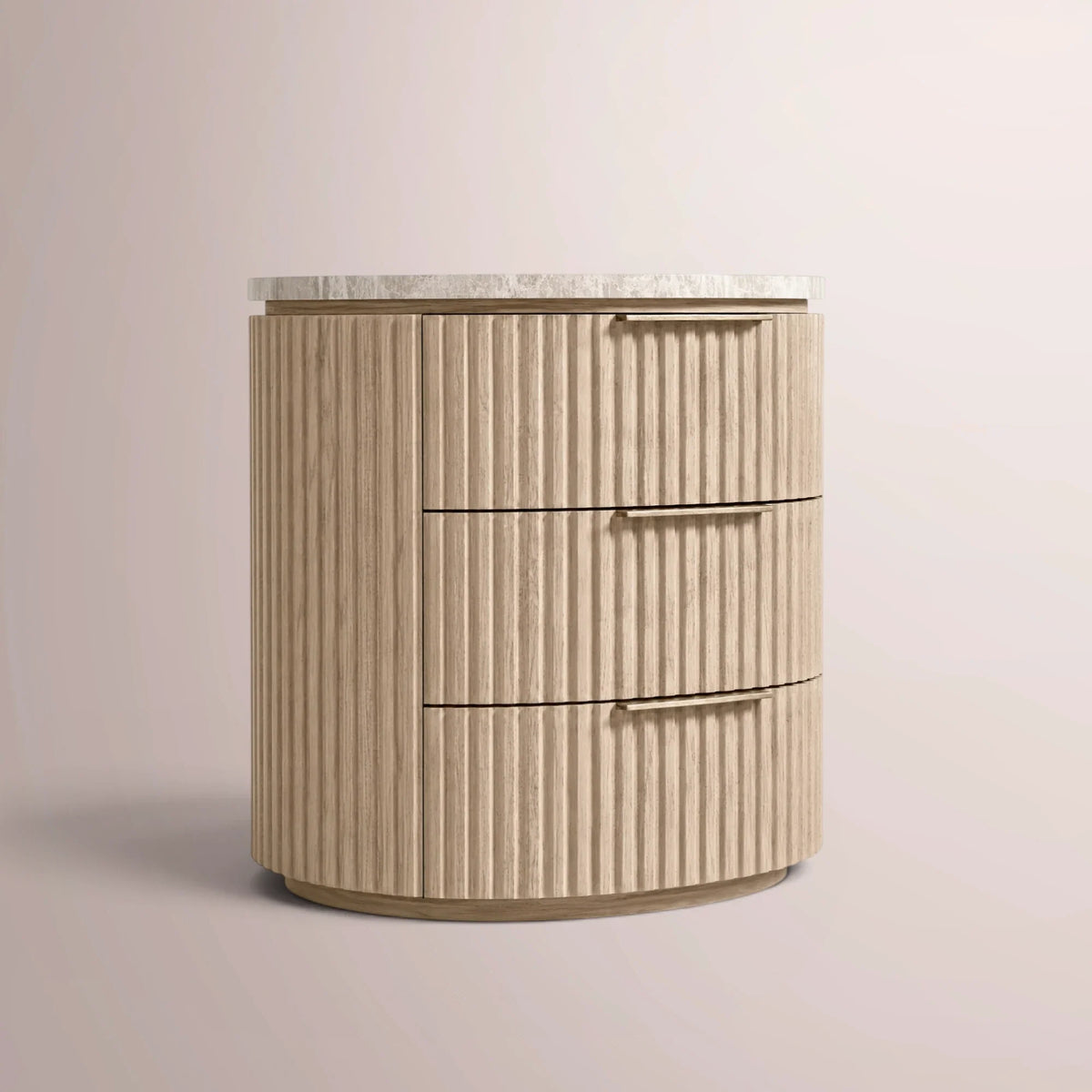 Solenne Emperador Closed Bedside Table