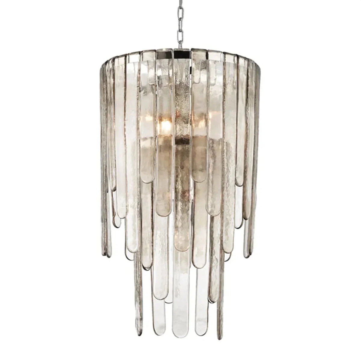 Fenwater Crystal Falls Chandelier - Polished Nickel2 - Tiercasivra