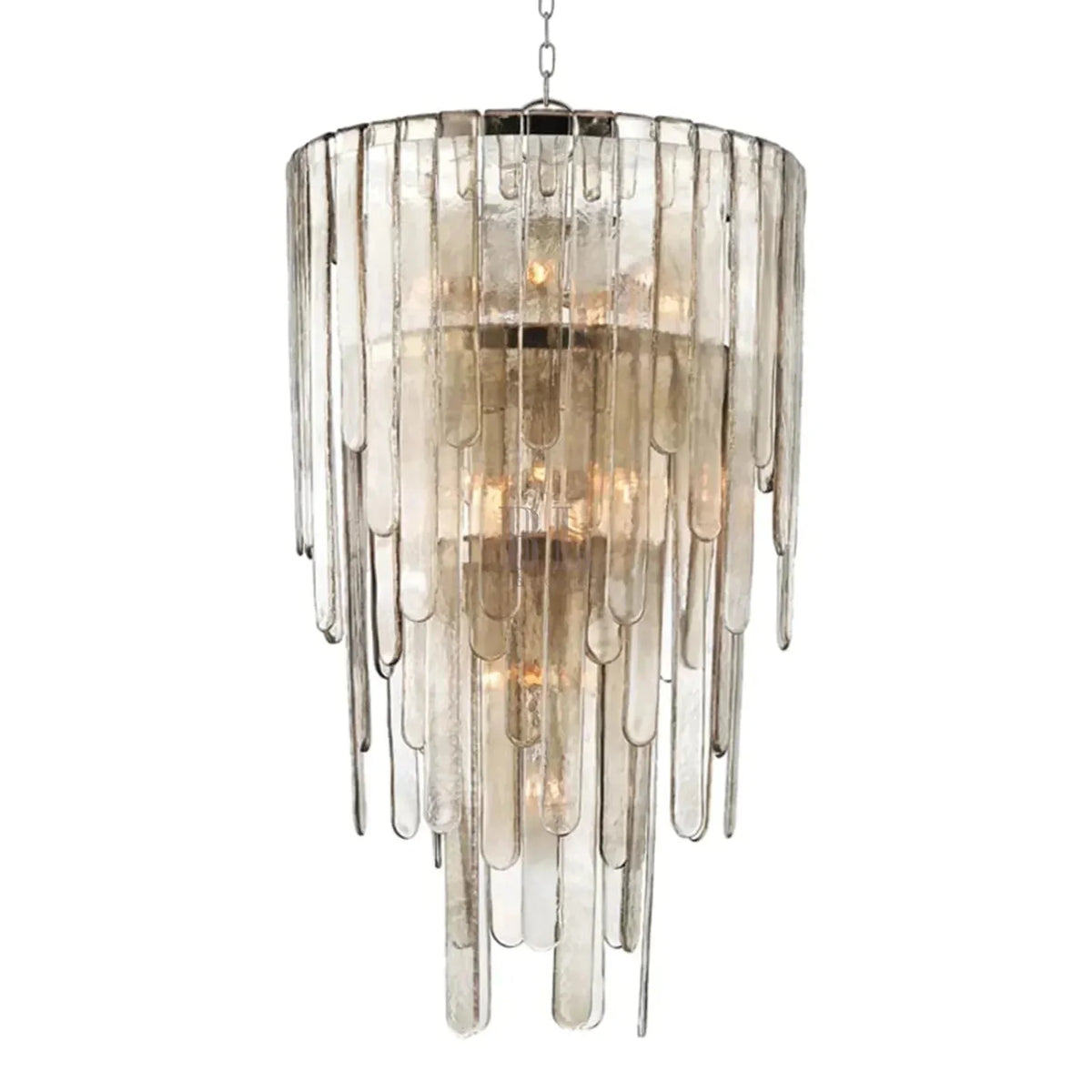 Fenwater Crystal Falls Chandelier - Polished Nickel3 - Tiercasivra