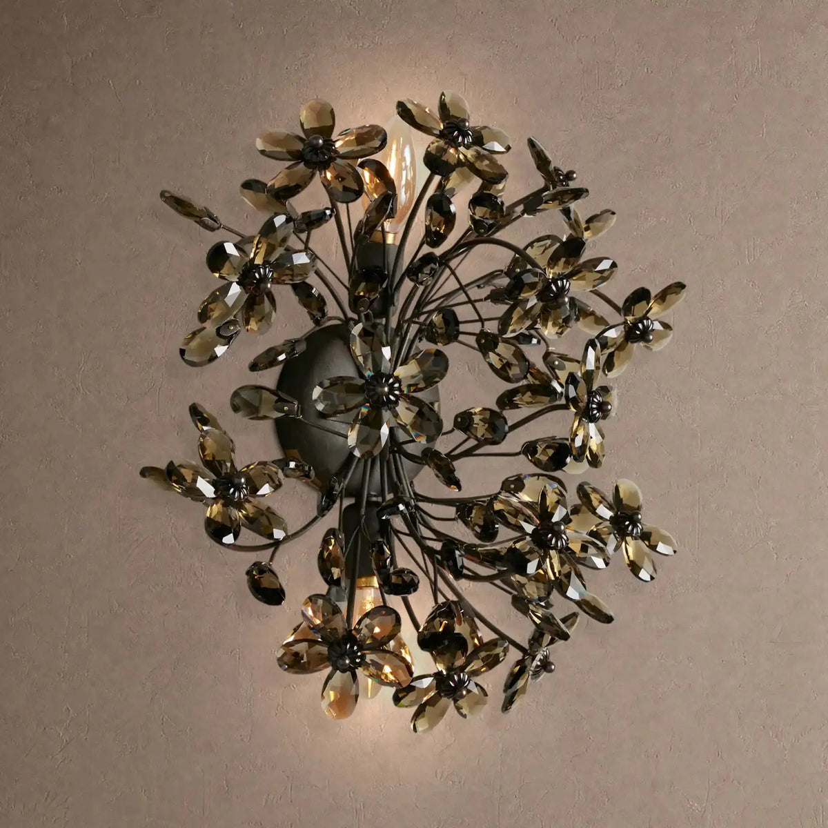 Foglia 2-Light Wall Sconce - Bronze & Smokecasivra