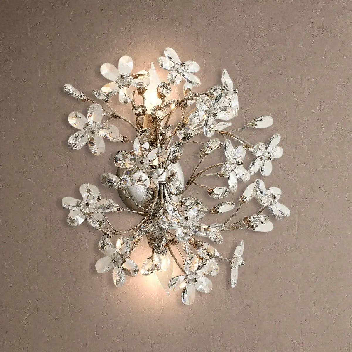 Foglia 2-Light Wall Sconce - Silvercasivra