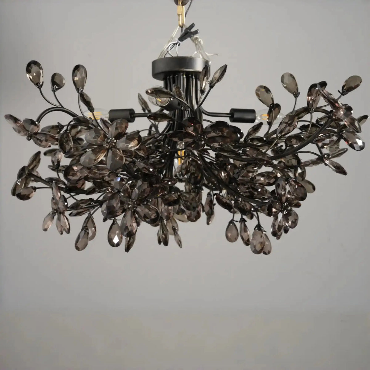 Foglia Flushmount - Black/Smoke18"casivra