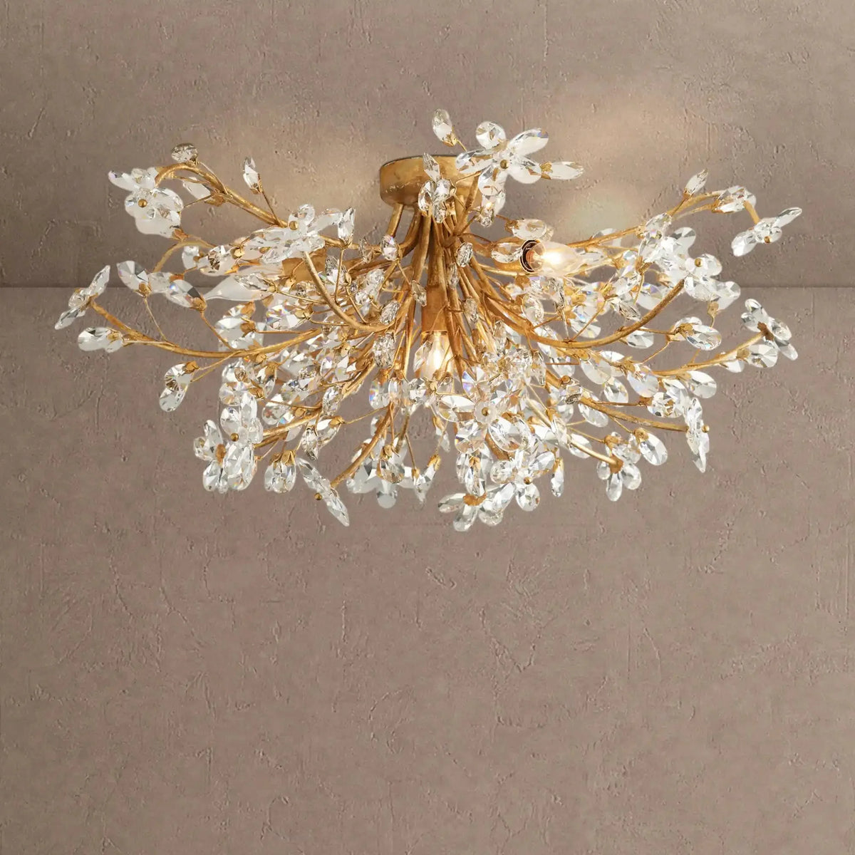 Foglia Flushmount - Gold18"casivra