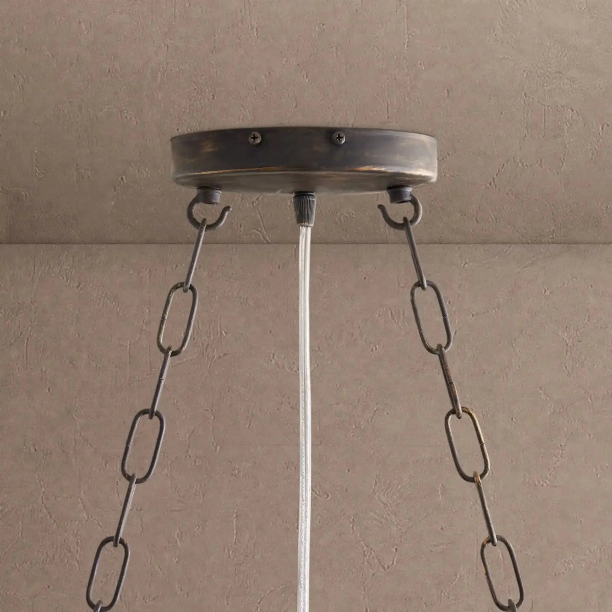 Foglia Oval Chandelier 62'' 74'' - 74"Black/Smokecasivra