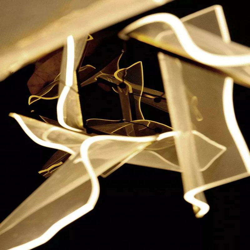 Flame Branch Chandelier - 6 lightscasivra