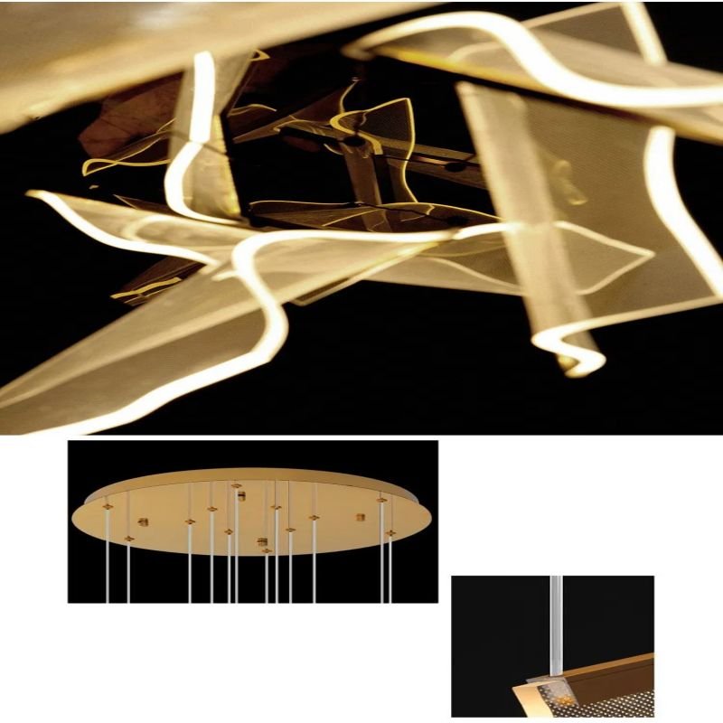 Flame Branch Chandelier - 8 lightscasivra