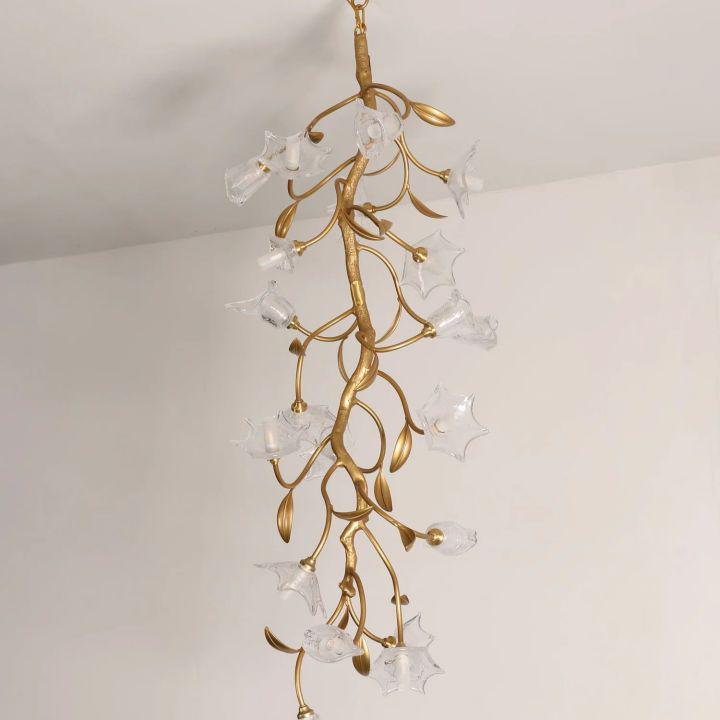 Flower Craftsman Chandelier - L 15.7″(40cm) x H 59″(150cm)casivra