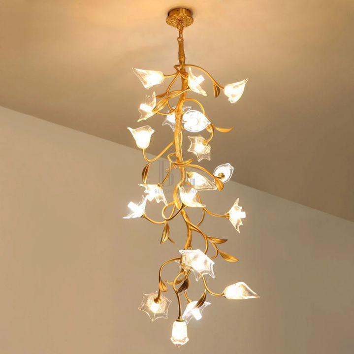 Flower Craftsman Chandelier - L 15.7″(40cm) x H 59″(150cm)casivra