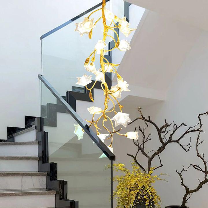 Flower Craftsman Chandelier - L 15.7″(40cm) x H 59″(150cm)casivra