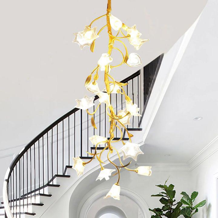 Flower Craftsman Chandelier - L 15.7″(40cm) x H 59″(150cm)casivra