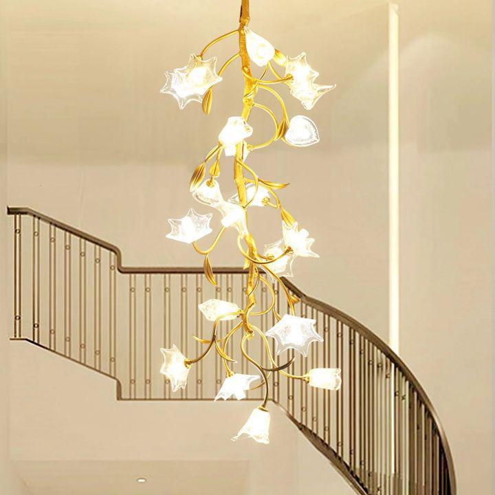 Flower Craftsman Chandelier - L 15.7″(40cm) x H 59″(150cm)casivra