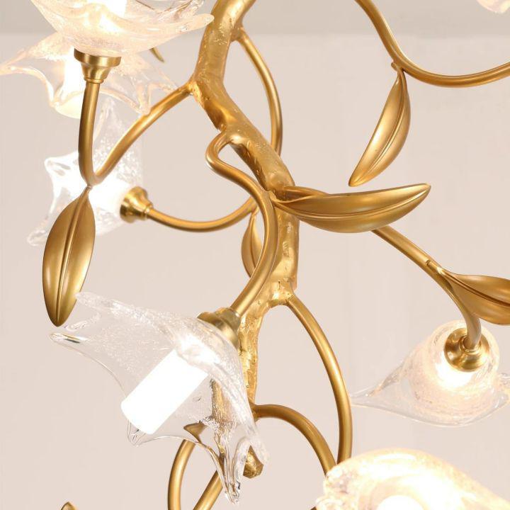 Flower Craftsman Chandelier - L 15.7″(40cm) x H 59″(150cm)casivra