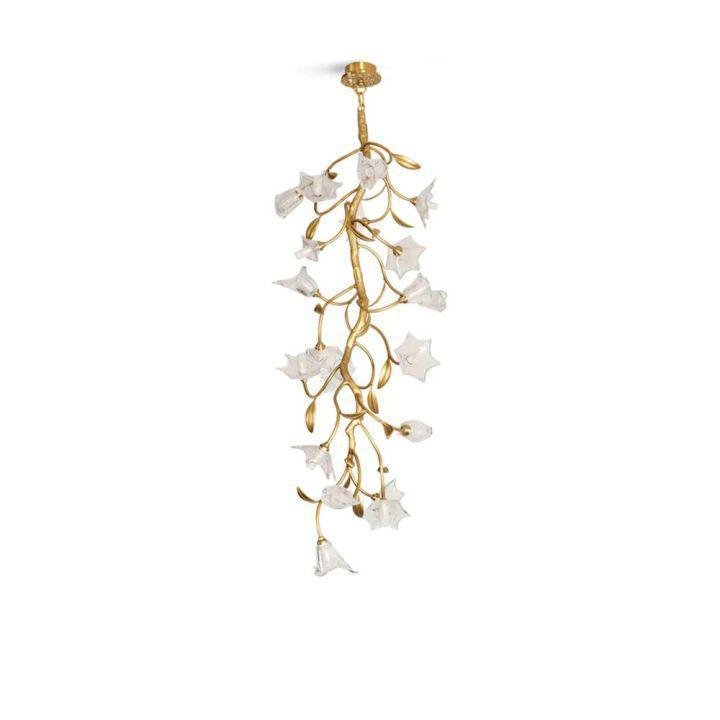Flower Craftsman Chandelier - L 15.7″(40cm) x H 59″(150cm)casivra