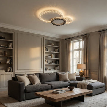 buyRossini Crystal Flush Mount Chandelier - Morsale