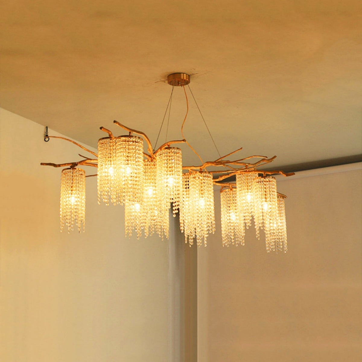 Forest Dawn Brass Branch Chandelier - L 63″ x W 31.5″ x H 17.7″Dark Coppercasivra