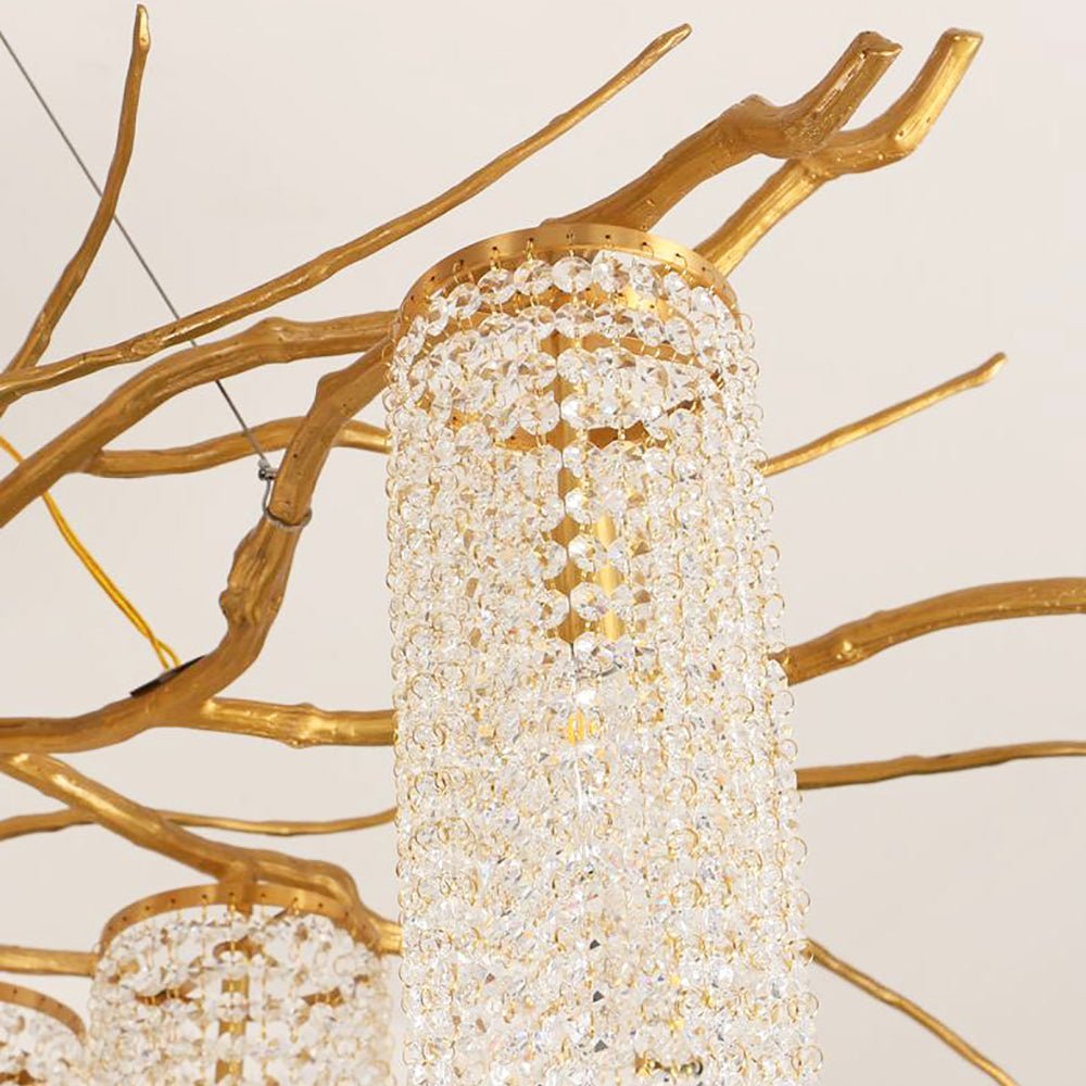 Forest Dawn Brass Branch Chandelier - L 63″ x W 31.5″ x H 17.7″Dark Coppercasivra