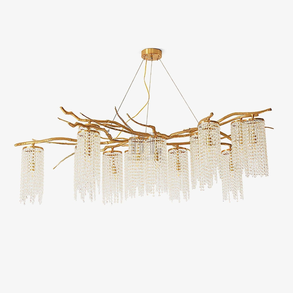 Forest Dawn Brass Branch Chandelier - L 63″ x W 31.5″ x H 17.7″Dark Coppercasivra