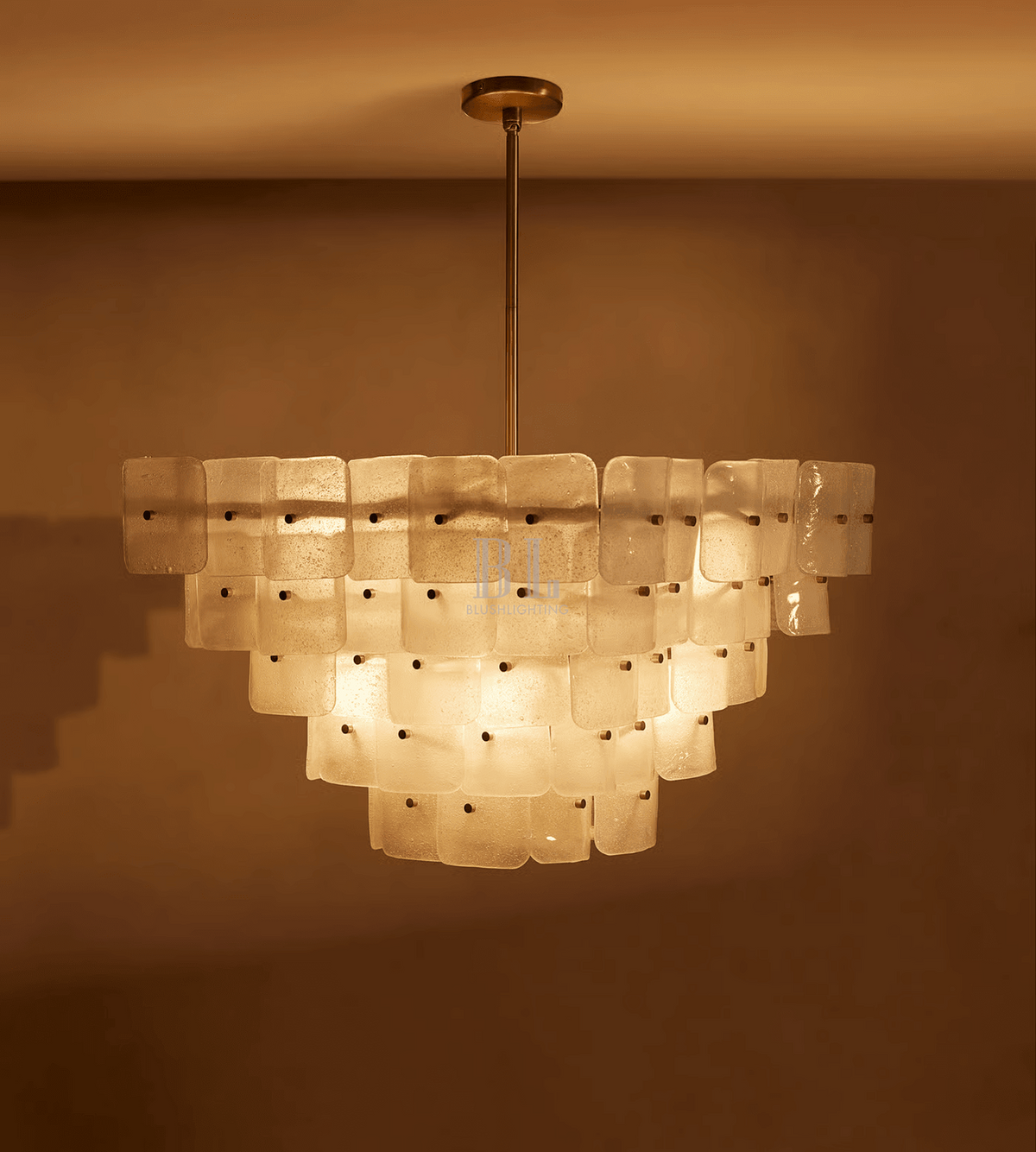 Francis Chandelier - L 27.6″ x W 27.6″ x H 19.3″Gold & Whitecasivra