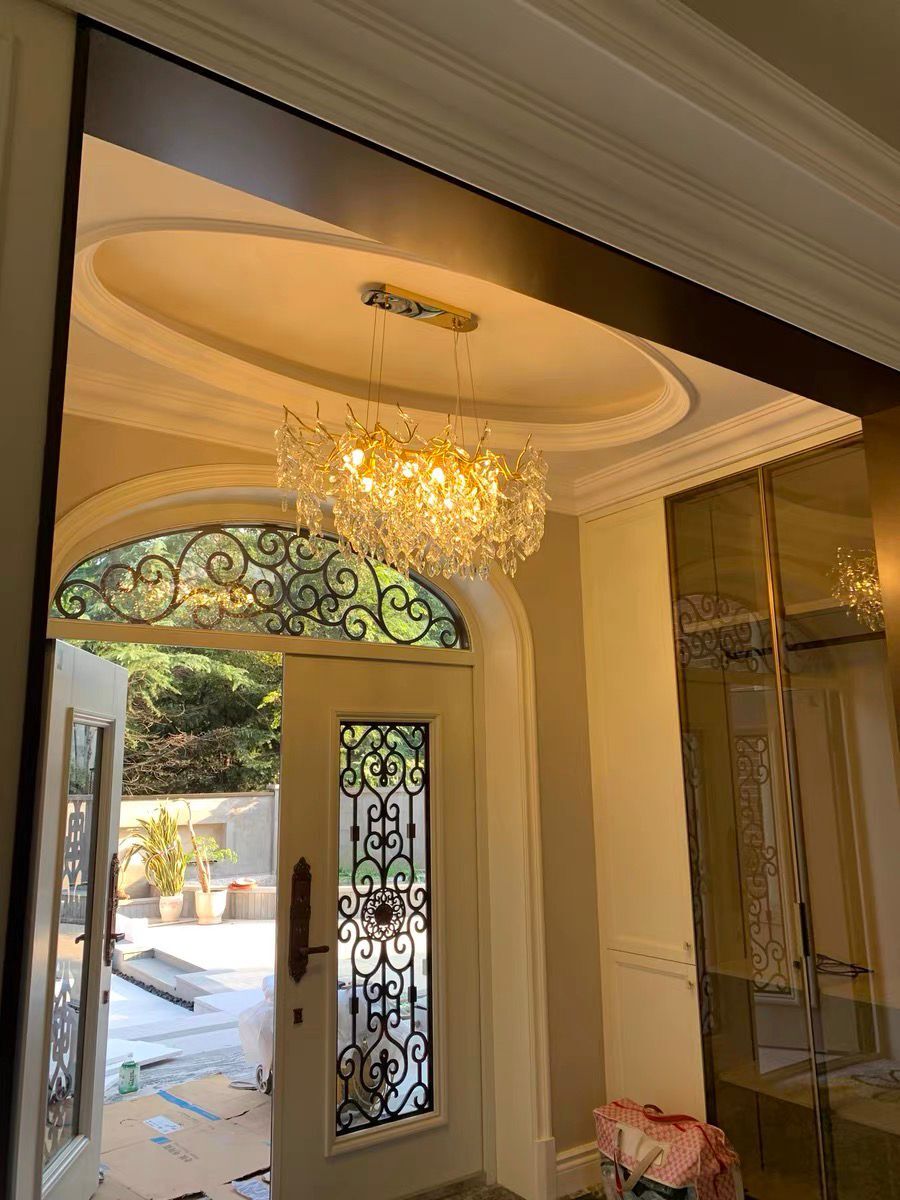 French Branch Crystal Chandelier with Elegant Crystal Leaves - Rectangle L59"*W19.7"*H19.7"/16 Lights/25kgWarm Lightcasivra