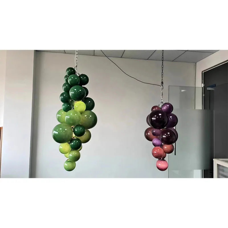 Velymo Grapetta Fruit Grape Hanging Swag Chandelier