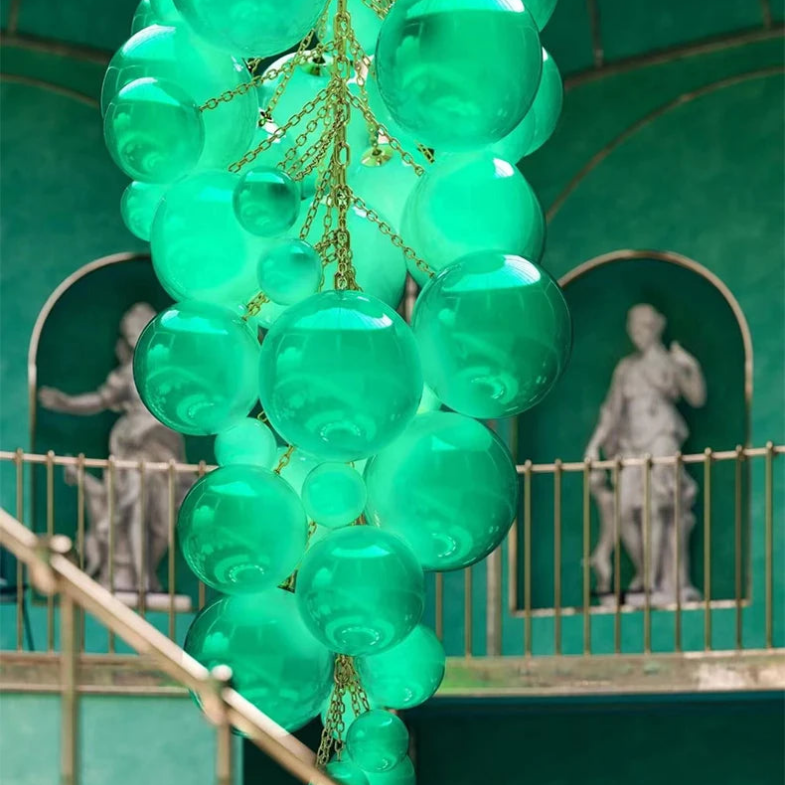 Velymo Grapetta Fruit Grape Hanging Swag Chandelier