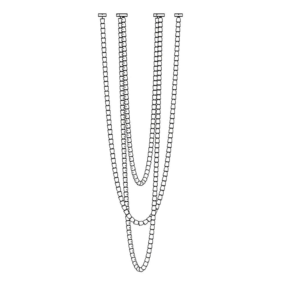Gabriel Chandelier G - 161 Lights ∅ 47.2″ x H 118″ / Dia 120cm x H 300cmClear & ChromeWarm Lightcasivra