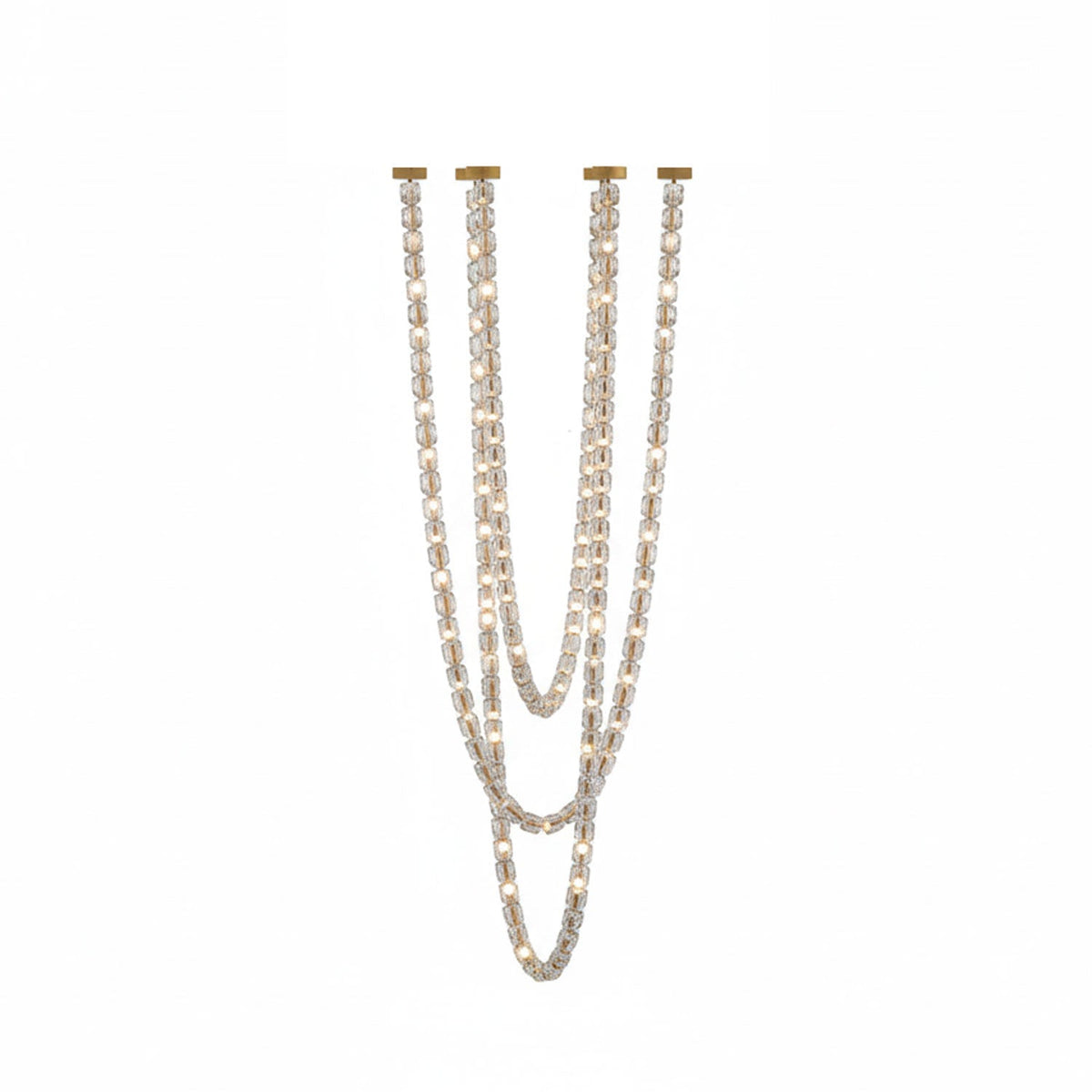 Gabriel Chandelier G - 188 Lights ∅ 47.2″ x H 137.8″ / Dia 120cm x H 350cmClear & ChromeWarm Lightcasivra