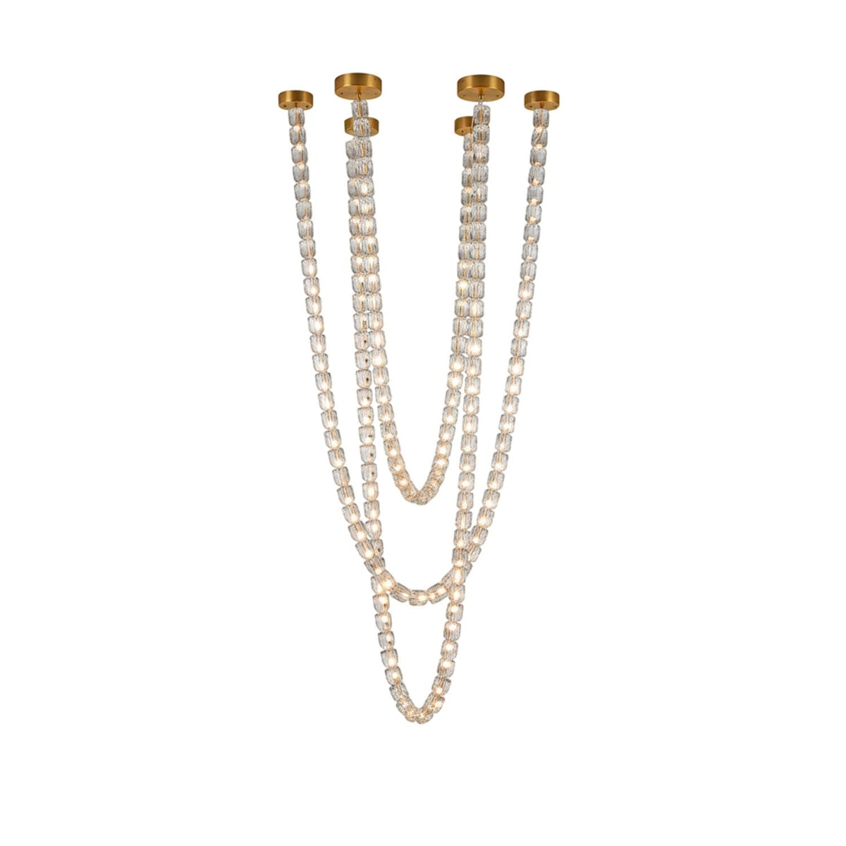 Gabriel Chandelier G - 161 Lights ∅ 47.2″ x H 118″ / Dia 120cm x H 300cmClear & ChromeWarm Lightcasivra