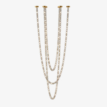 Gabriel Chandelier G - 161 Lights ∅ 47.2″ x H 118″ / Dia 120cm x H 300cmClear & ChromeWarm Lightcasivra